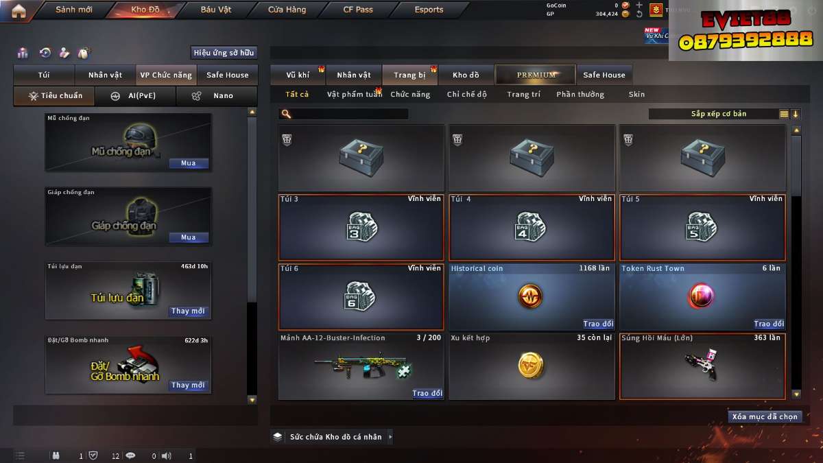 shop acc cf uy tin gia re